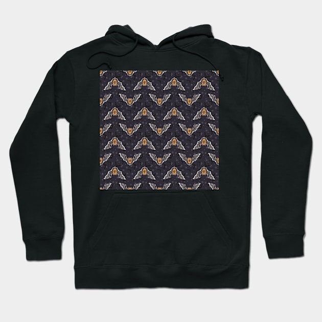 Little Bat Pattern Hoodie by NonDecafArt